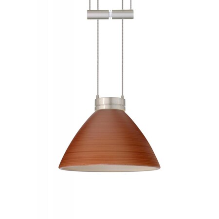 Besa Lighting Besa Pendant Domi Satin Nickel Cherry 1x50W Halogen 1XA-1743CH-SN